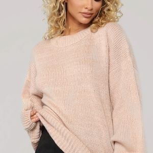 Fashion Nova Cozy By the Fire Tunic Sweater